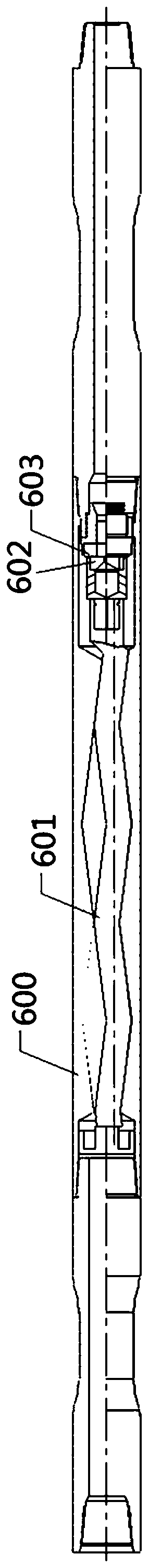 Torsion pendulum type low-pressure-loss backing-pressure-reducing while-drilling tool and work method thereof