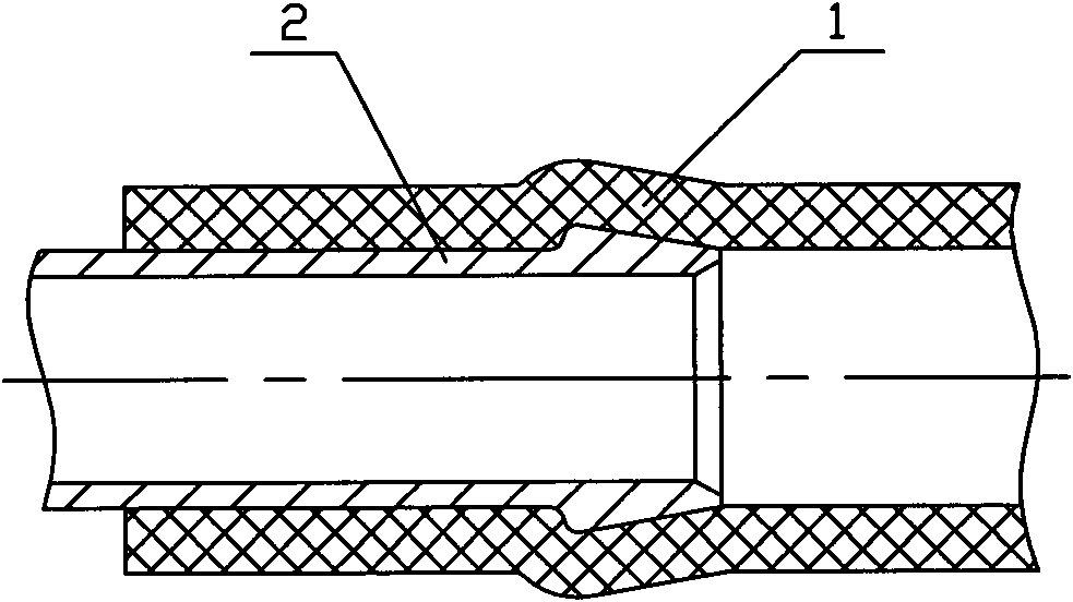 Cooling water pipe for electric vehicle and production technology thereof