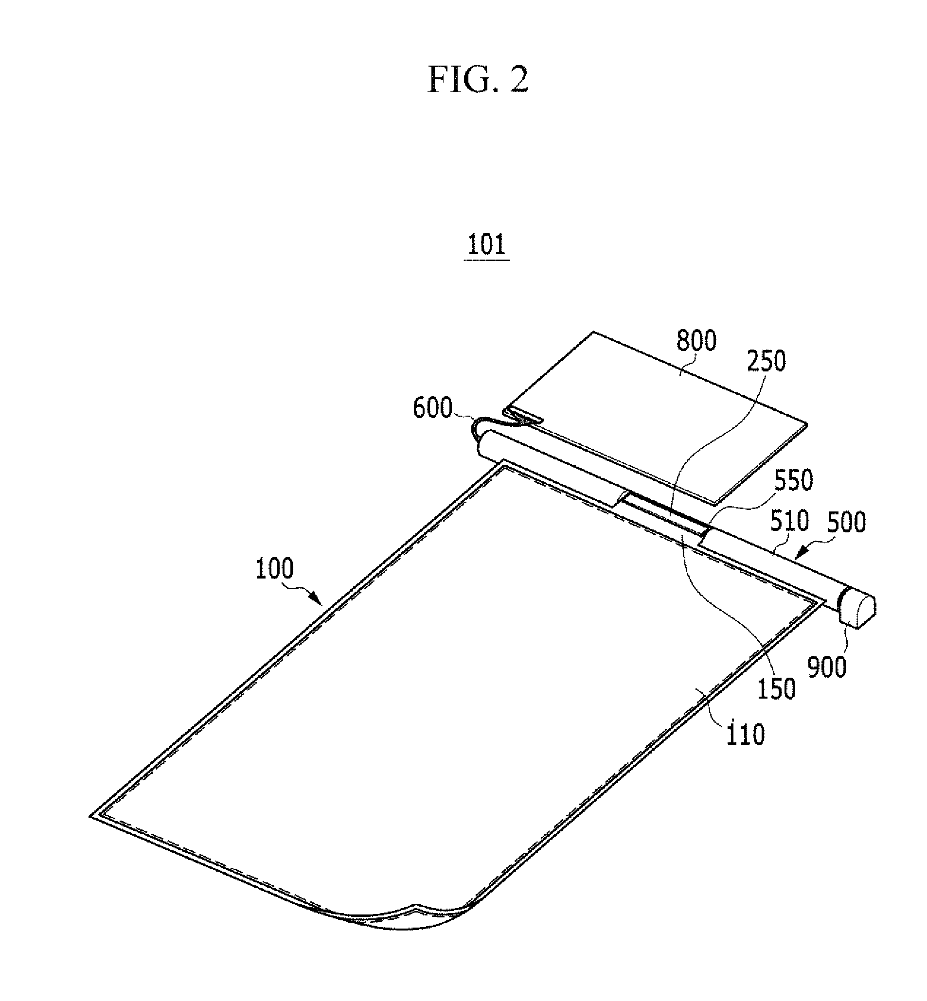 Display Device Having a Rollable Display Unit
