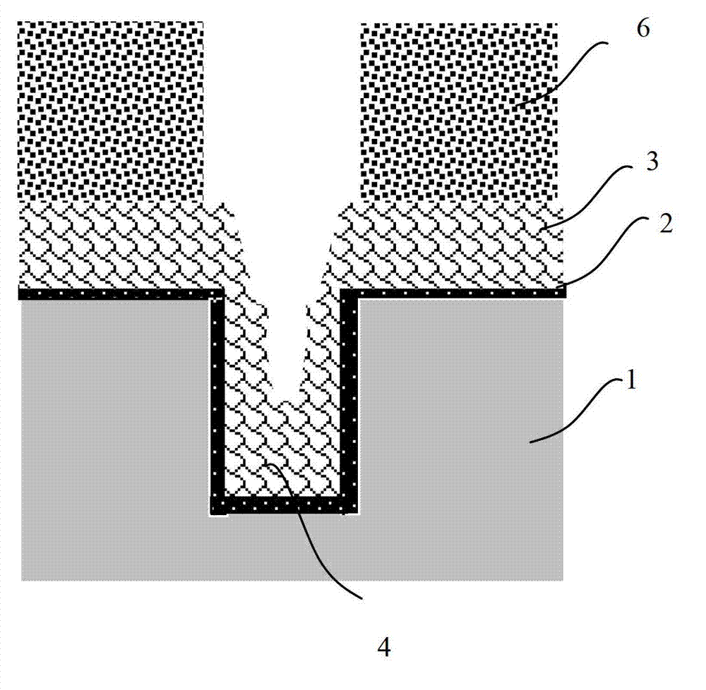 Preparation method for polycrystalline silicon groove grid and capable of avoiding holes