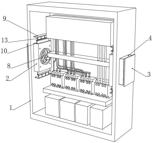 A self-ventilating heat exchange type power distribution cabinet