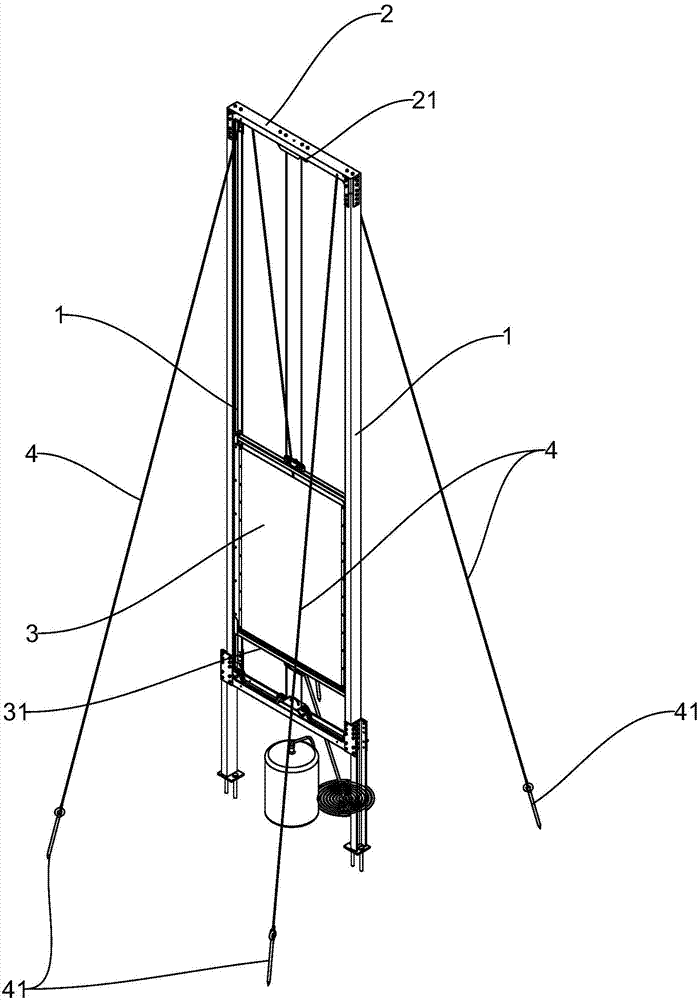 Water vapor collection device with pulleys