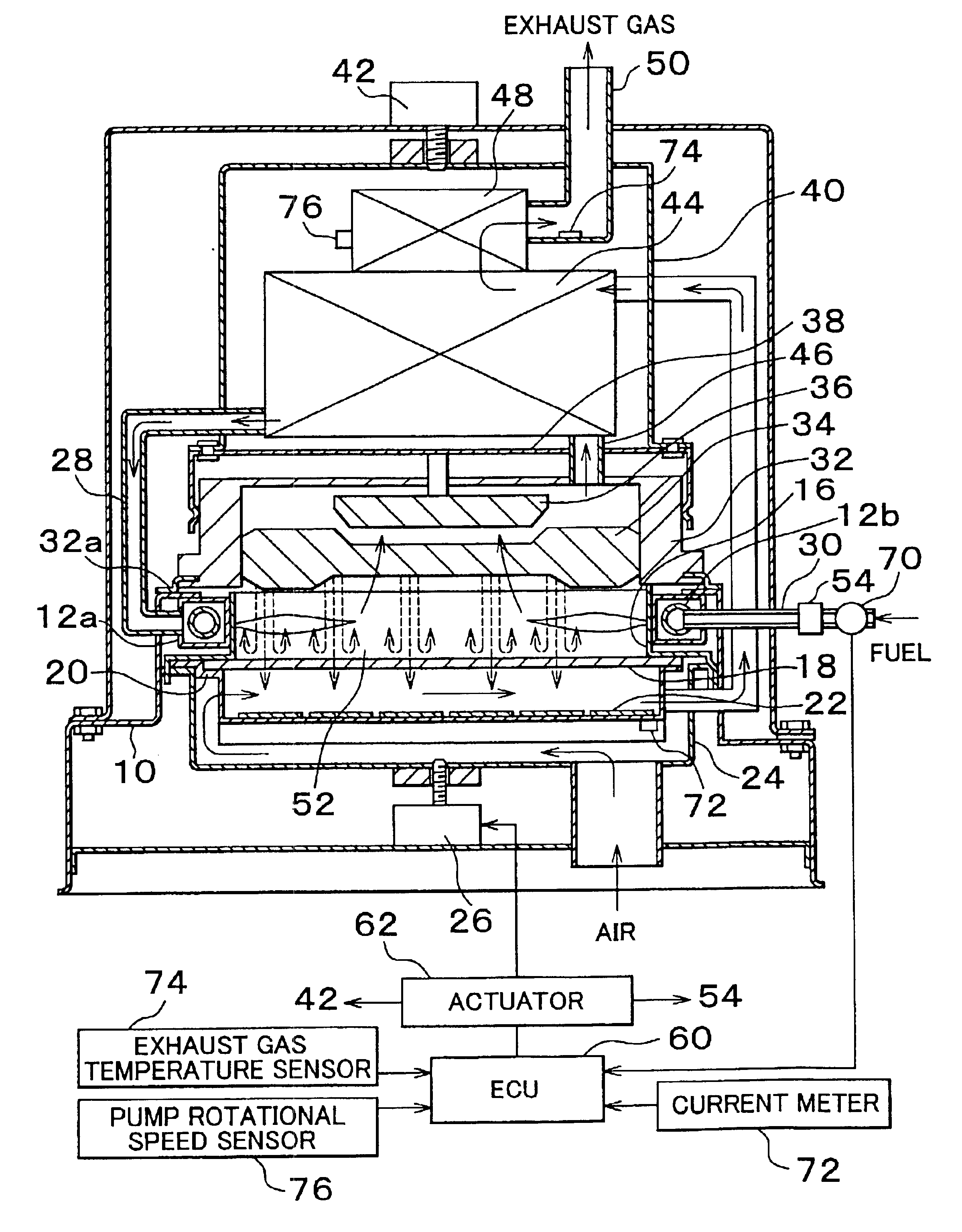 Photothermal power generation device and method