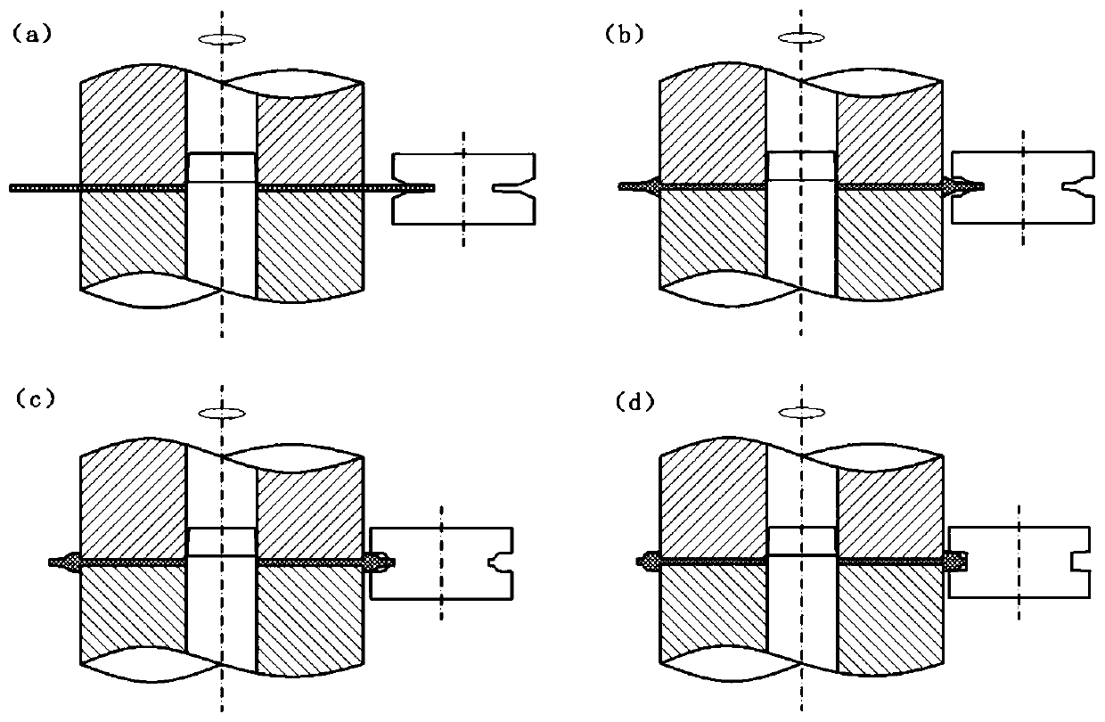 A multi-pass spinning stacking thickening forming method