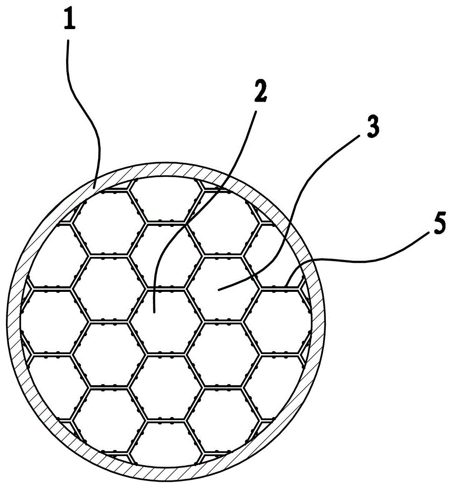 Honeycombed suspension ball filler