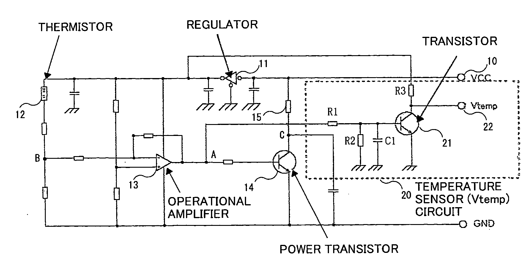 Control circuit for thermostatic oven in oven controlled crystal oscillator