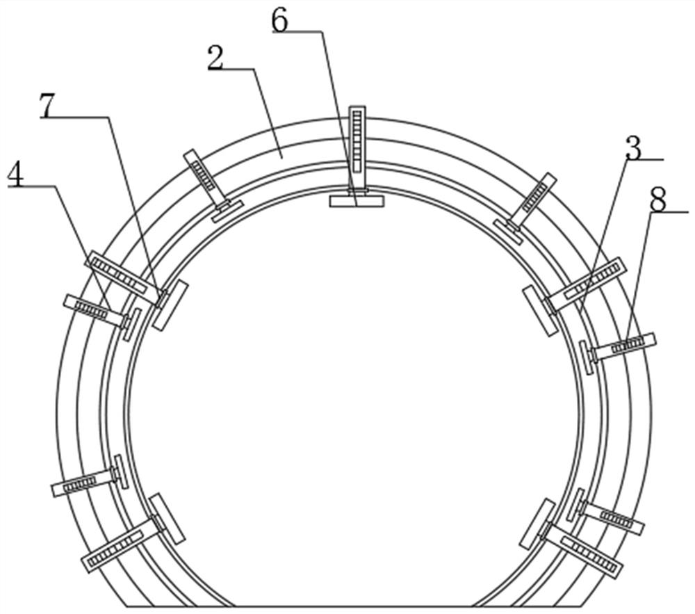 Supporting method and device for ejection problem of anchor rod and anchor cable cover plate