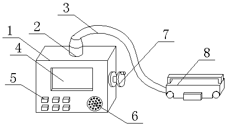 Portable concrete reinforcing steel bar detector