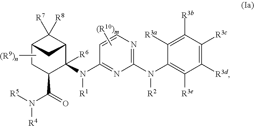 Pinane-substituted pyrimidinediamine derivatives useful as axl inhibitors