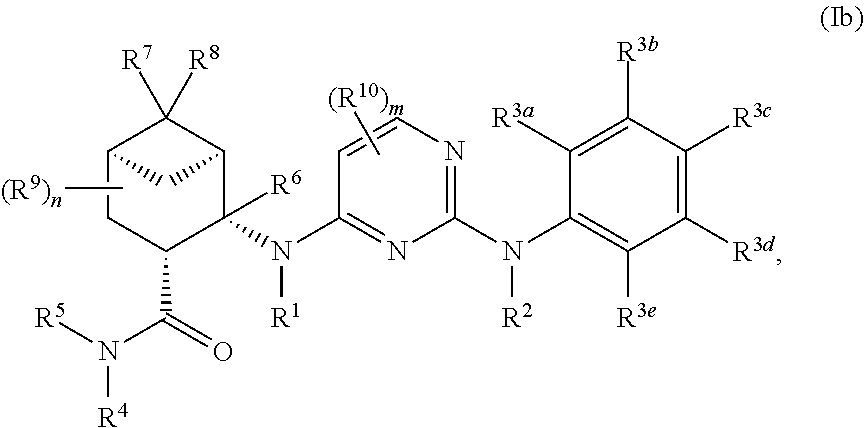 Pinane-substituted pyrimidinediamine derivatives useful as axl inhibitors