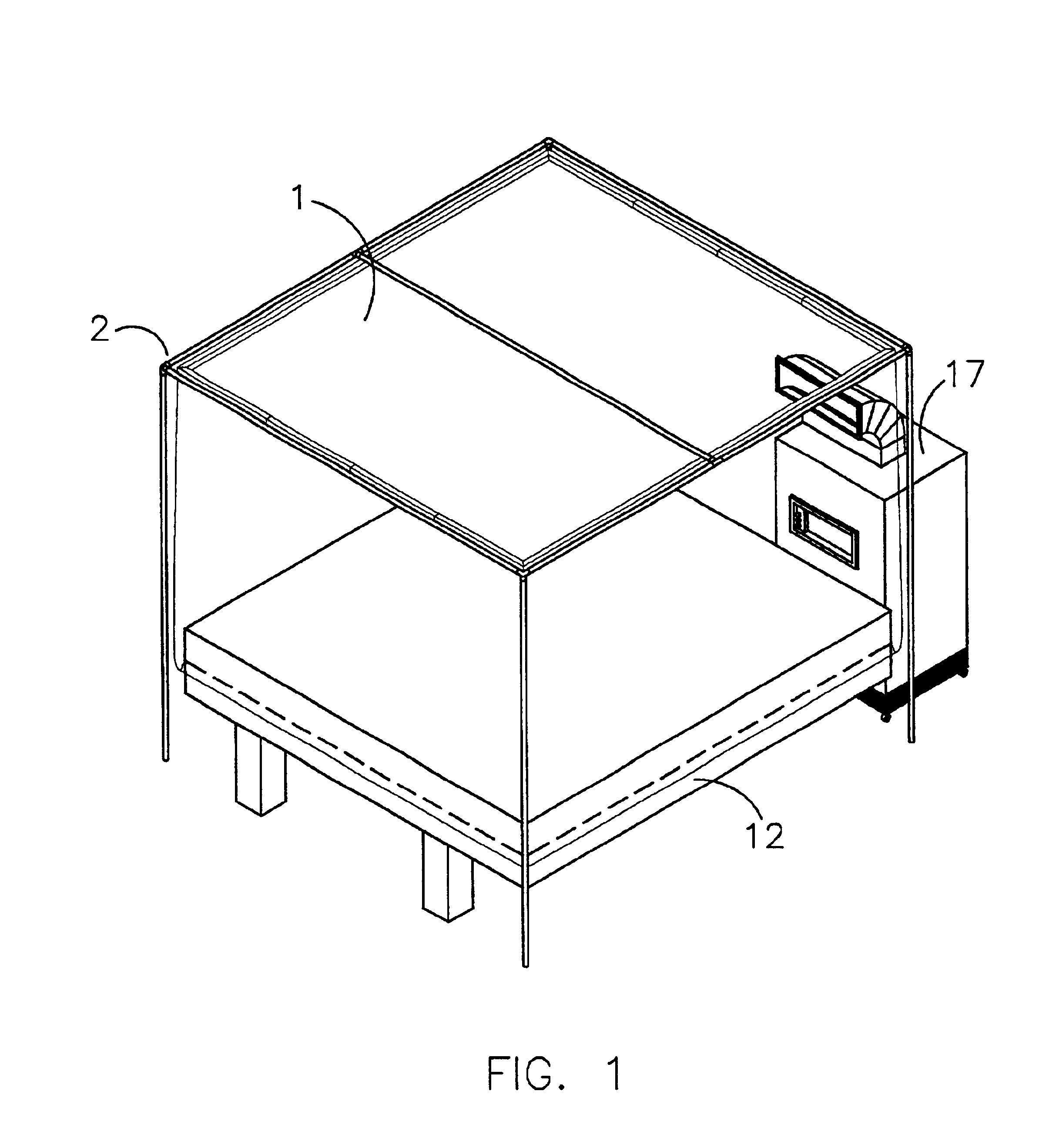 Self-contained air-conditioned enclosure