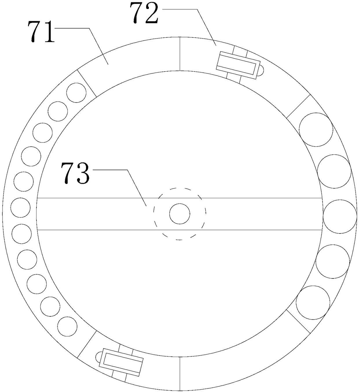 Negative-pressure uniform coating crossed yoke method magnetic powder detection crawling device