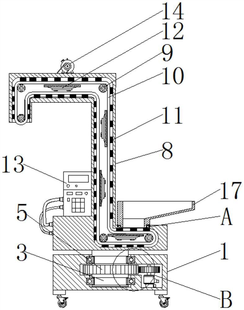 Discharging device for plastic stirrer