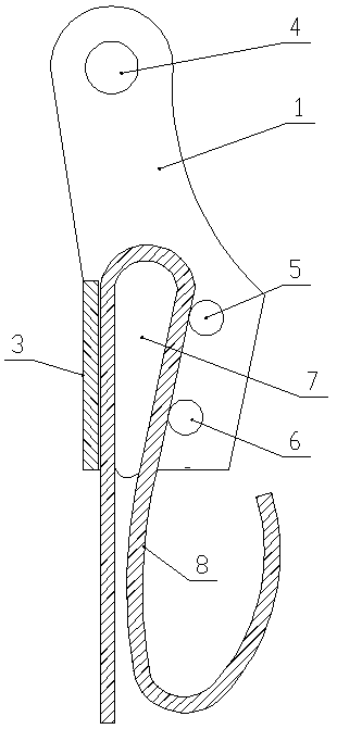 Steel wire rope middle fixator and use method thereof
