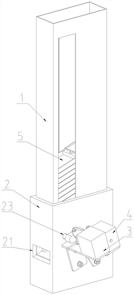 Tissue box conveying device