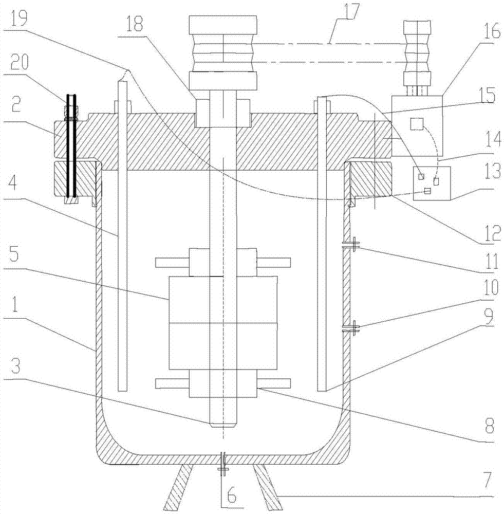 Visual oil-water mixing and stirring device used for laboratory