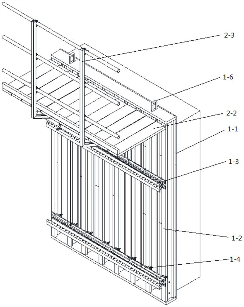 Variable-section cantilever formwork suitable for rapid construction and construction method adopting variable-section cantilever formwork