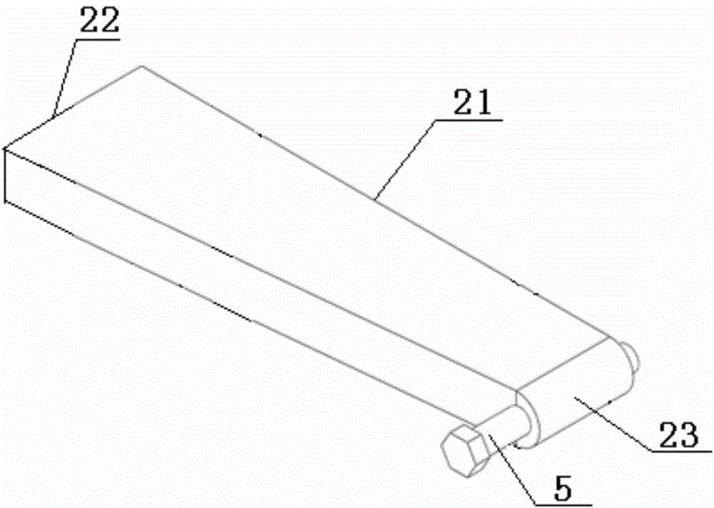 Protection plate fixing device and method during replacement of coke oven column