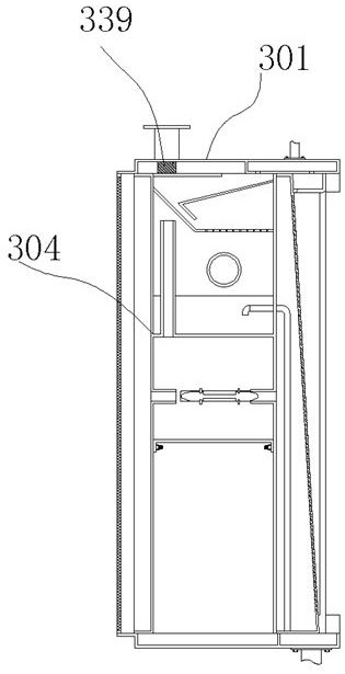 Air purification device installed on building wall