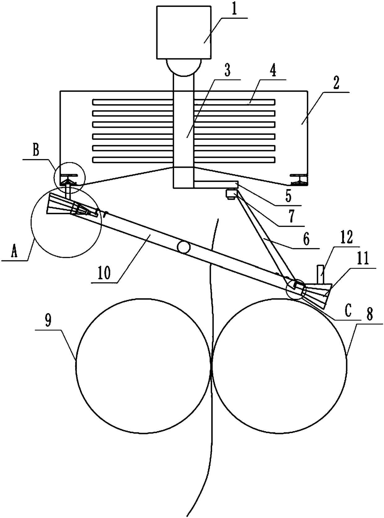 Advertisement printing device