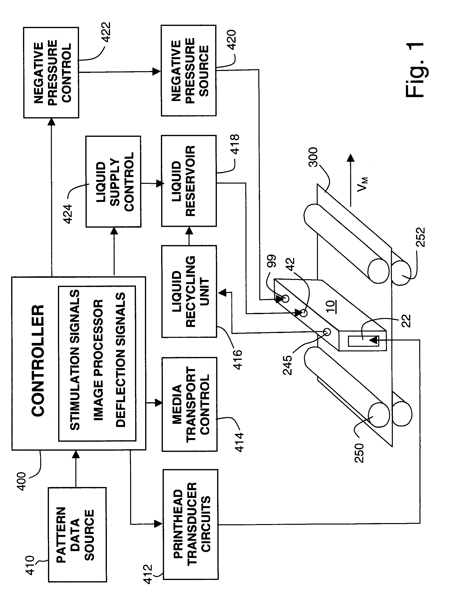 Continuous drop emitter with reduced stimulation crosstalk