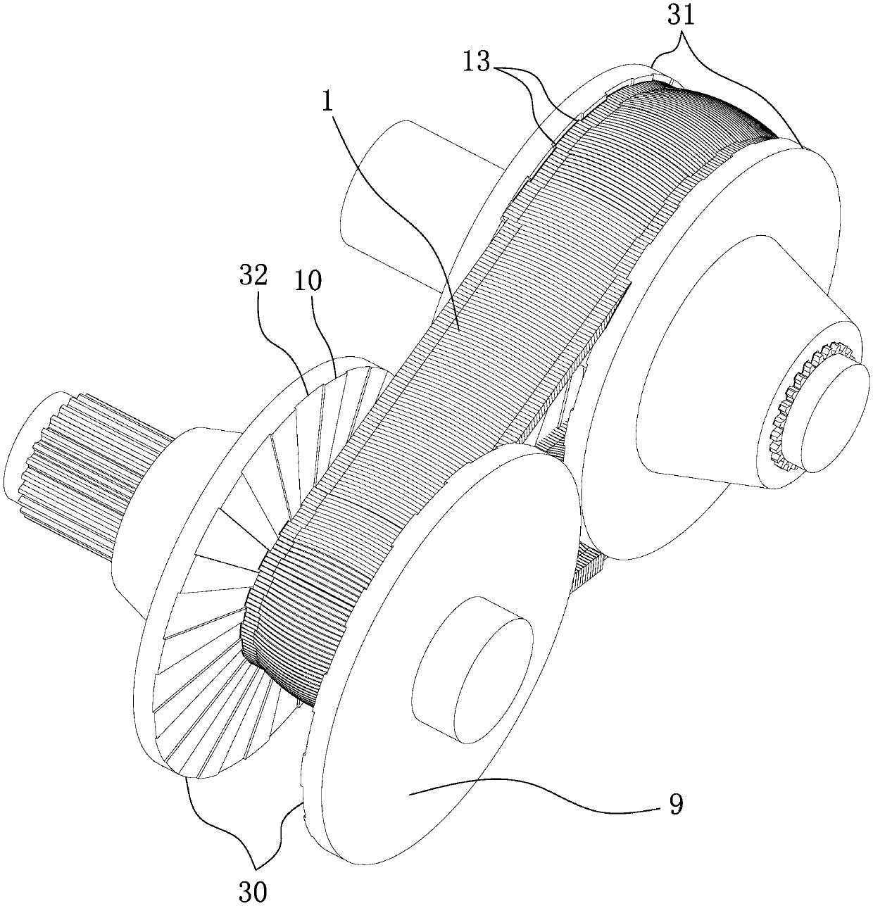 Movable piece continuously variable transmission