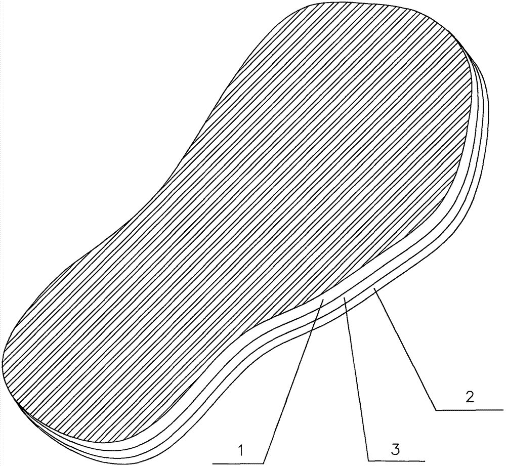 Health care shoe pad containing drug for soothing liver and regulating Qi