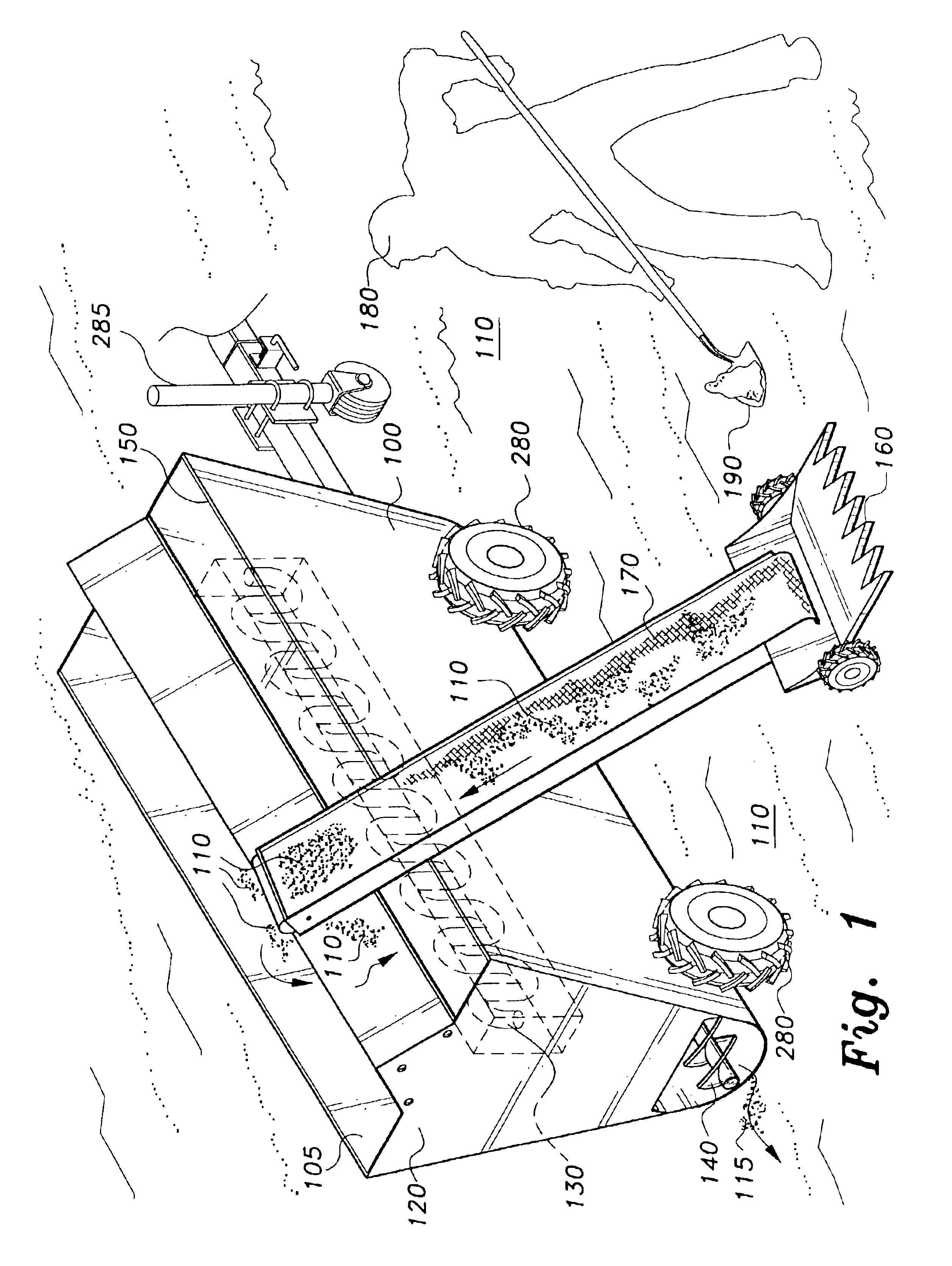 Apparatus and method for treating top soil