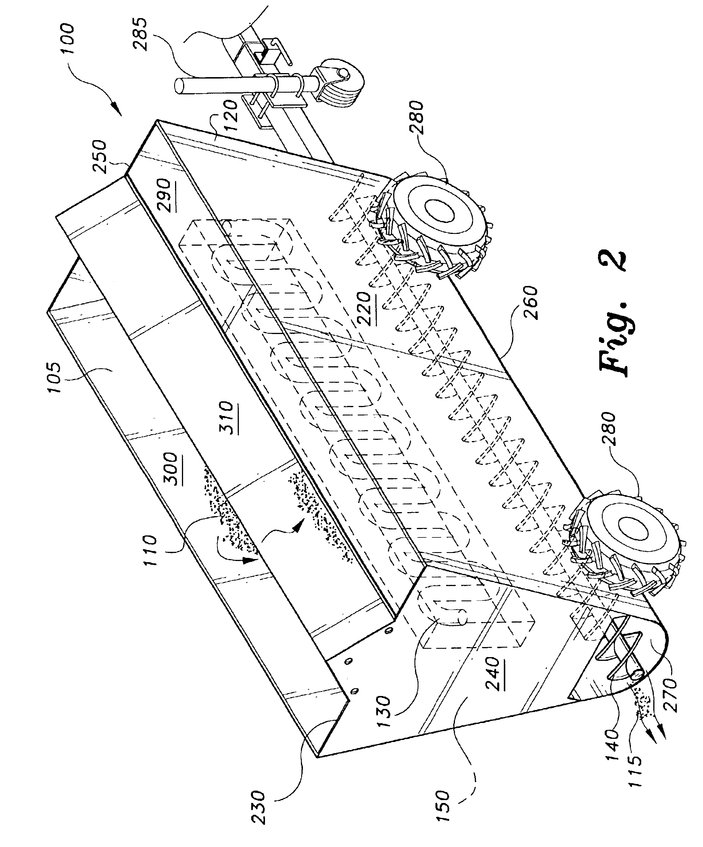 Apparatus and method for treating top soil
