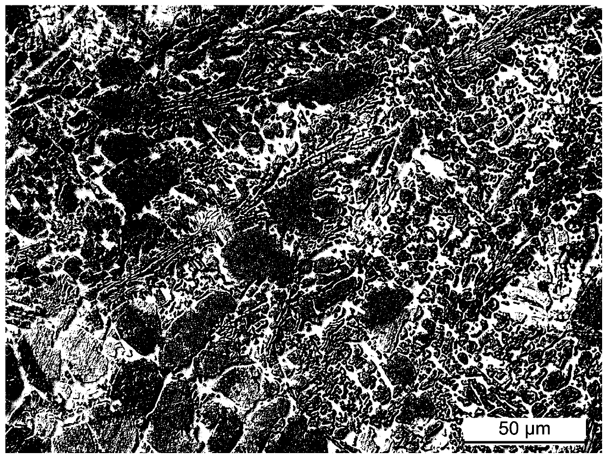 Strontium modified high hard alloy and casting and heat treatment method thereof