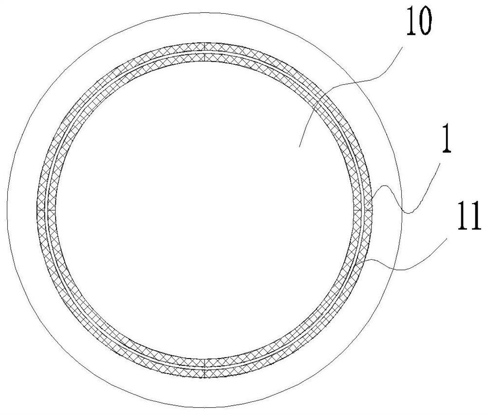 Rubber sleeve with mounting structure and pipeline for mounting rubber sleeve