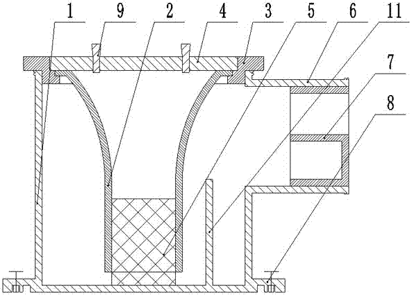 Multipurpose structural slab pre-buried stopping plate type leakage-proof odor-resistant ponding handler