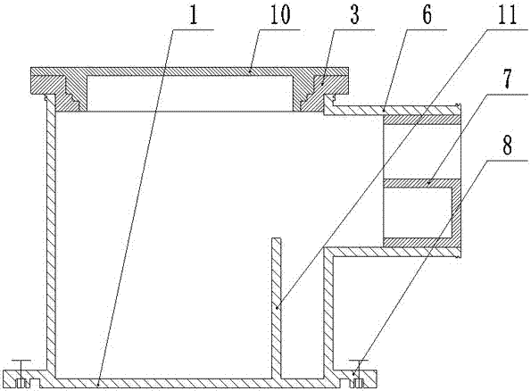 Multipurpose structural slab pre-buried stopping plate type leakage-proof odor-resistant ponding handler