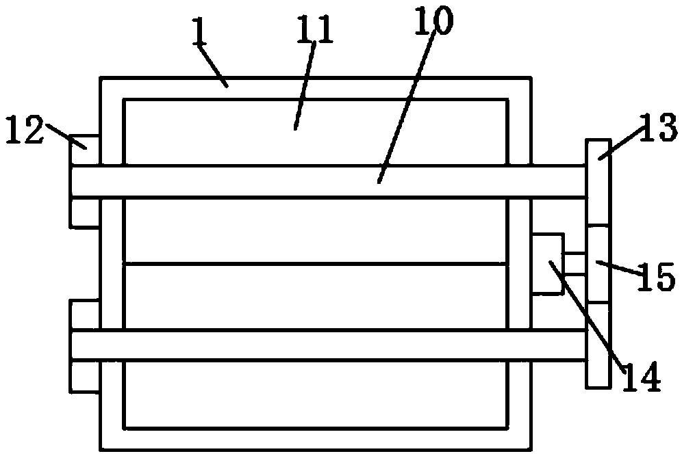 Double-layer air filtering device for enameled wire production