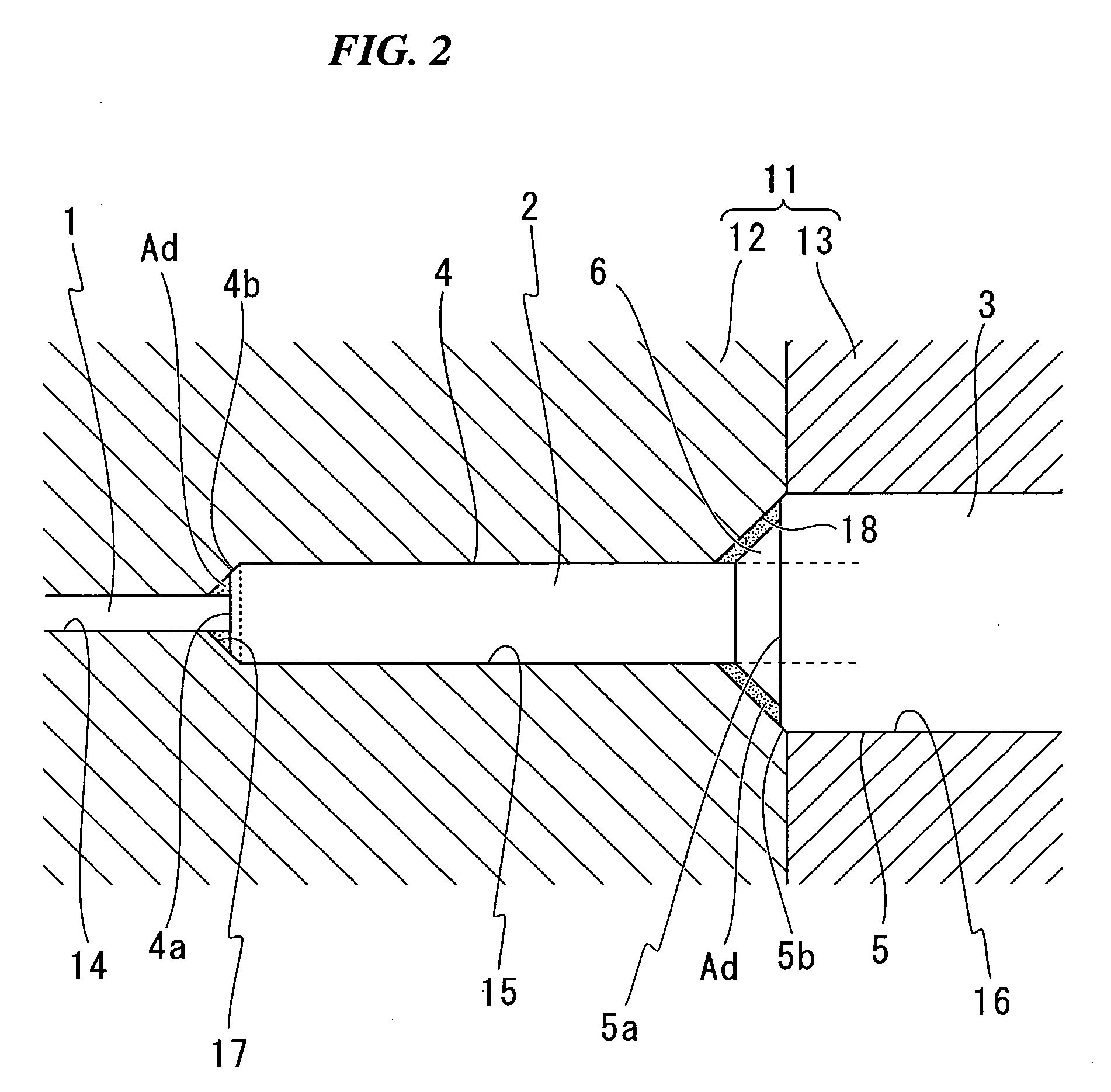 Method of producing a ferrule with an optical fiber
