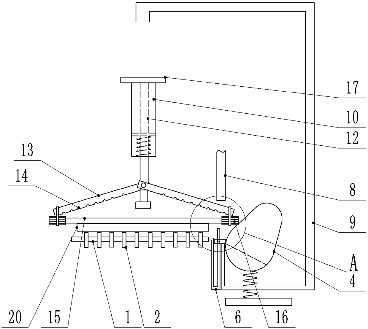 Conveying mechanism for building glass processing