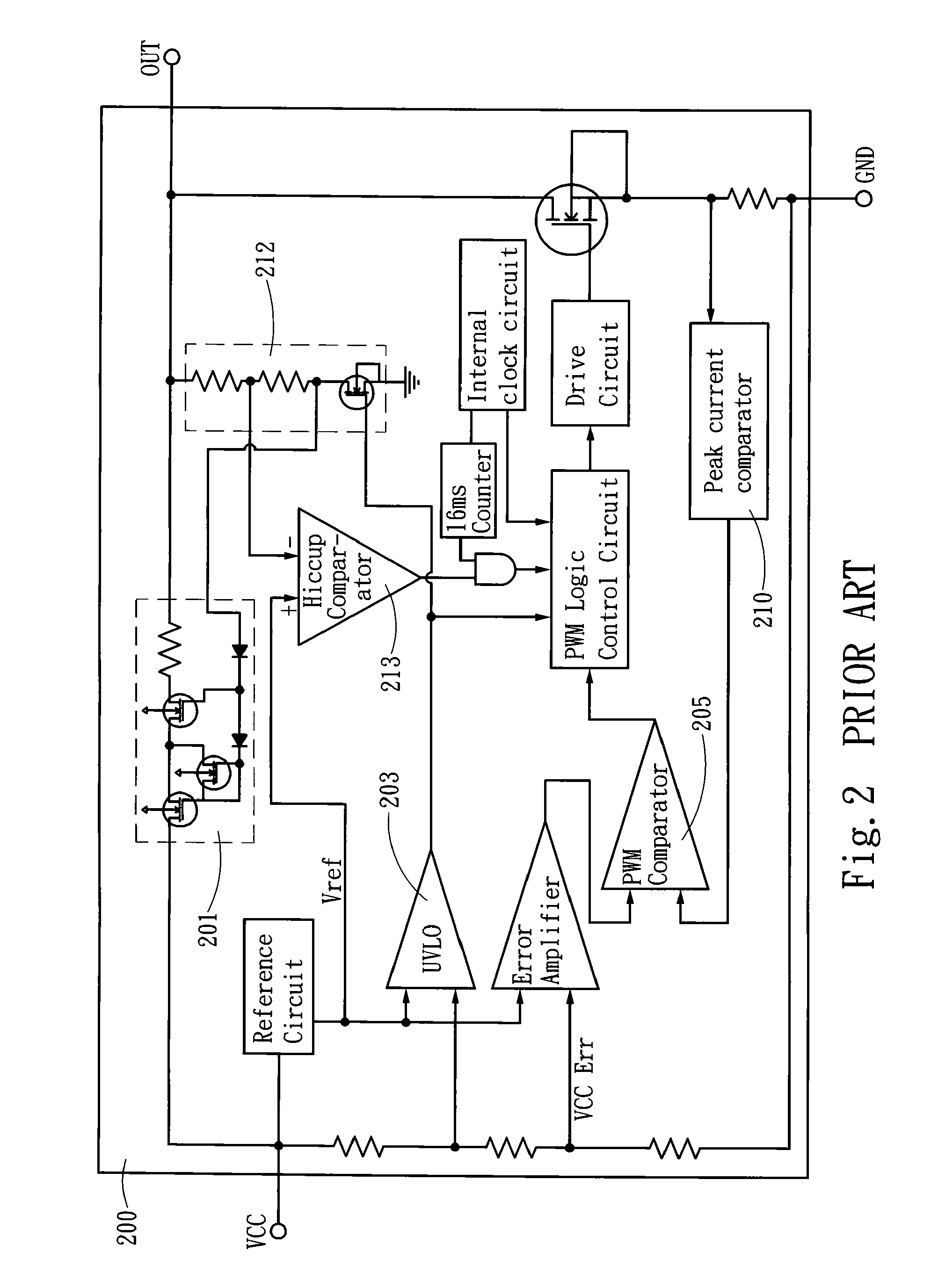 Short circuit protection circuit for a pulse width modulation (PWM) unit