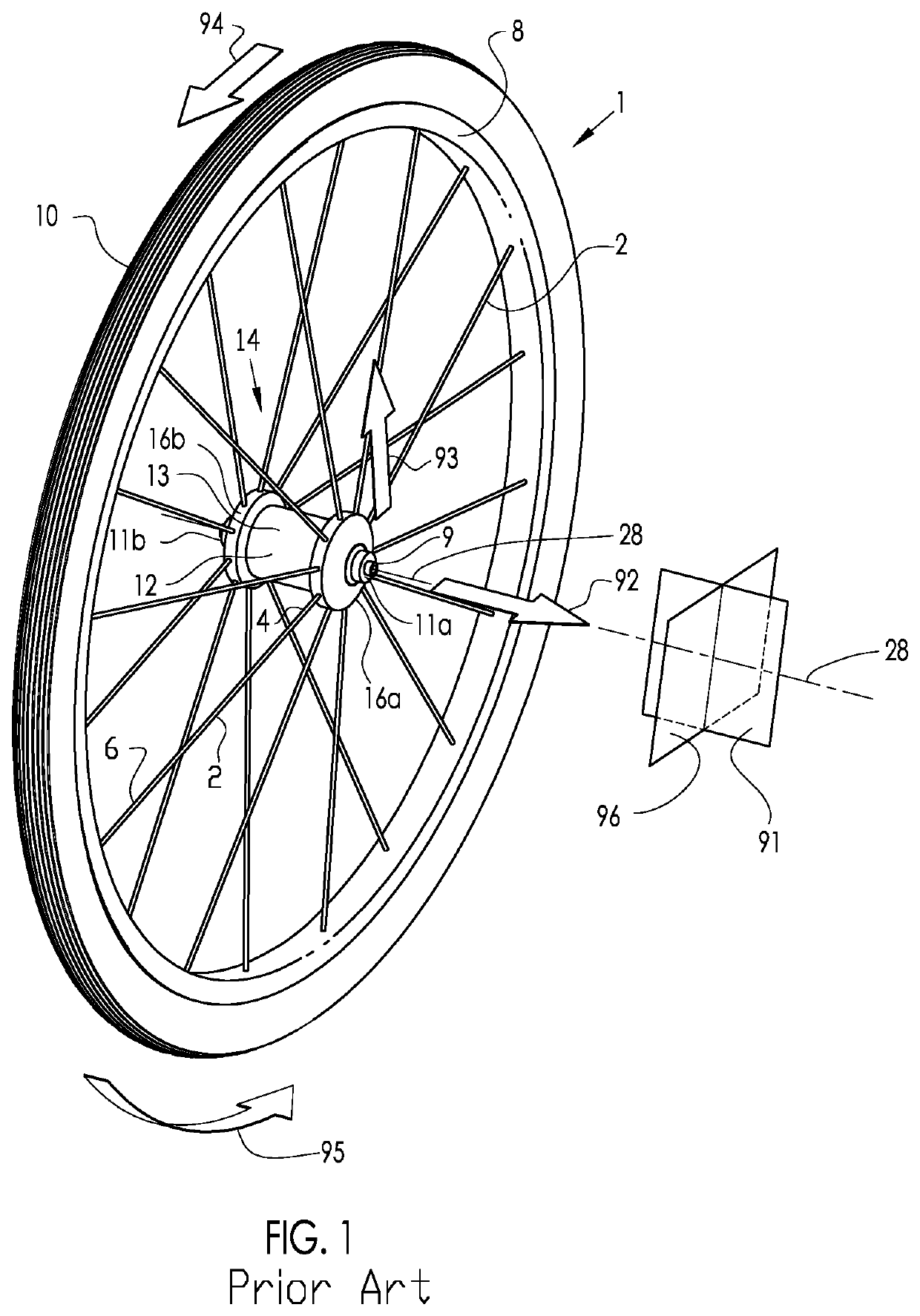 Vehicle wheel axle assembly