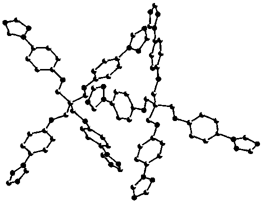 Preparing method and applications of tetra(4-triazolephenyl) pentaerythritol ether