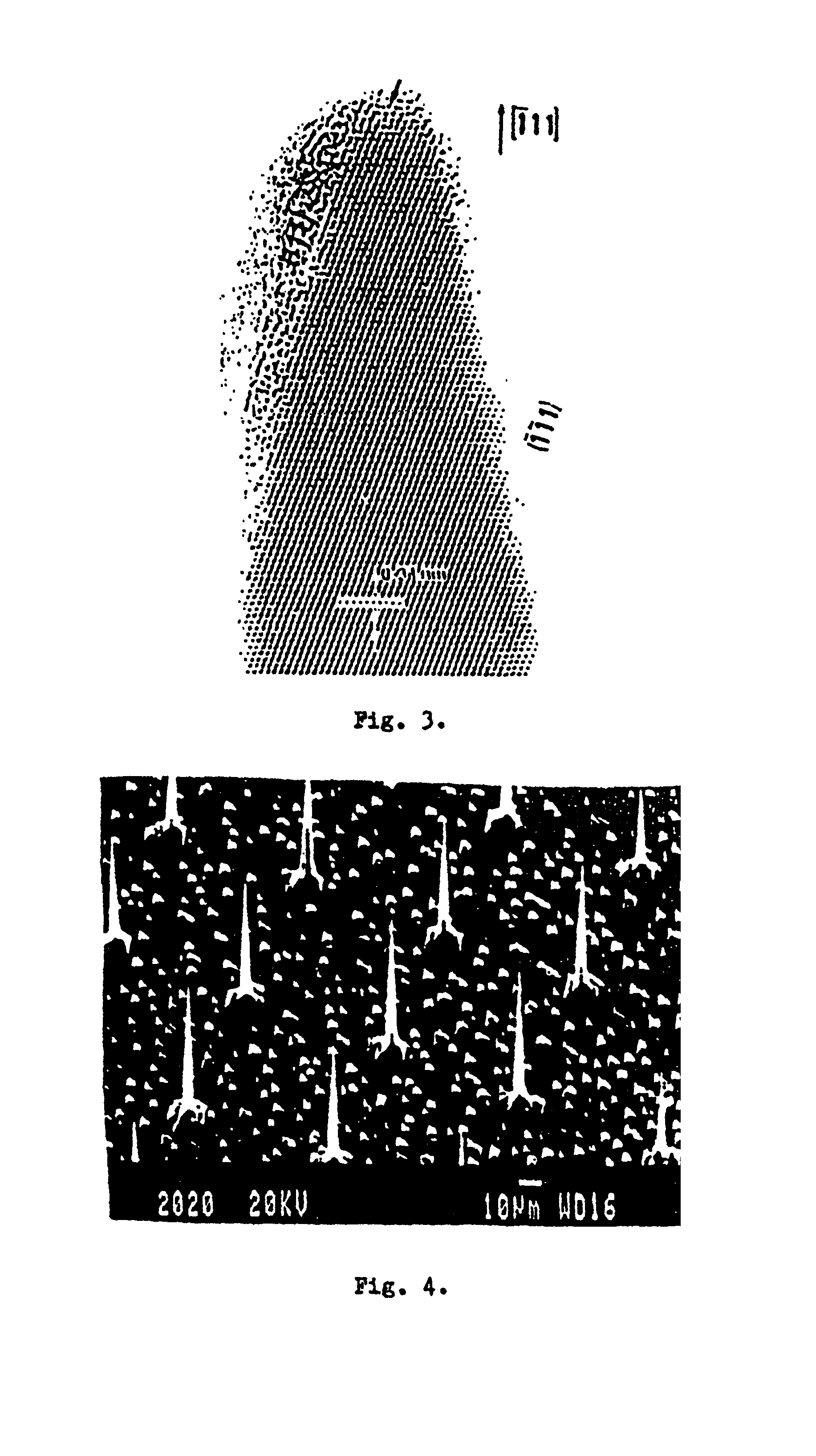 Tip structures, devices on their basis, and methods for their preparation