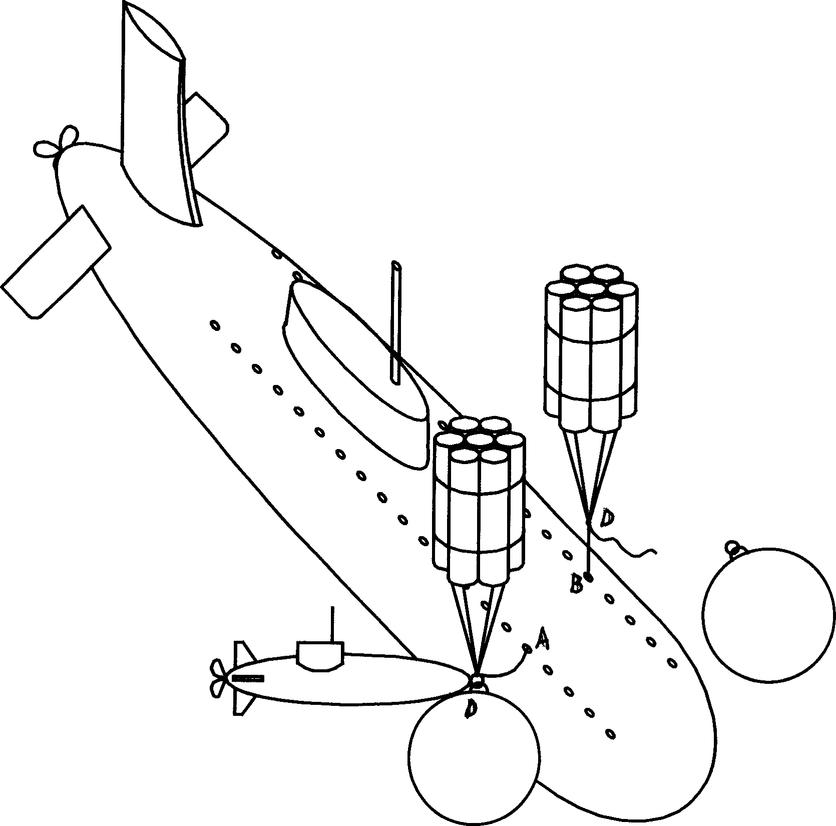 Energy-accumulating hoist method for raising sunken ship or hoisting ultra-long or ultra-weight object
