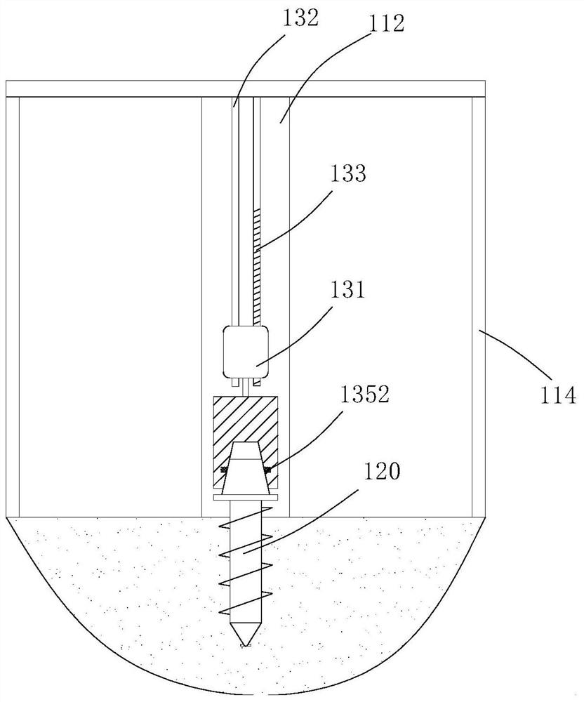 A separate vegetation planting auxiliary device and method suitable for soft soil