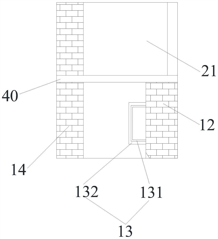 Biomass heating fire wall and fresh air conditioner integrated system