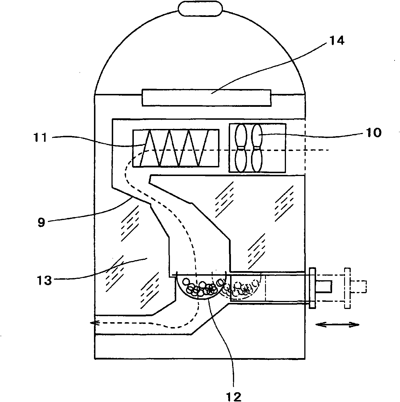 Analytical sample drying method and drying apparatus