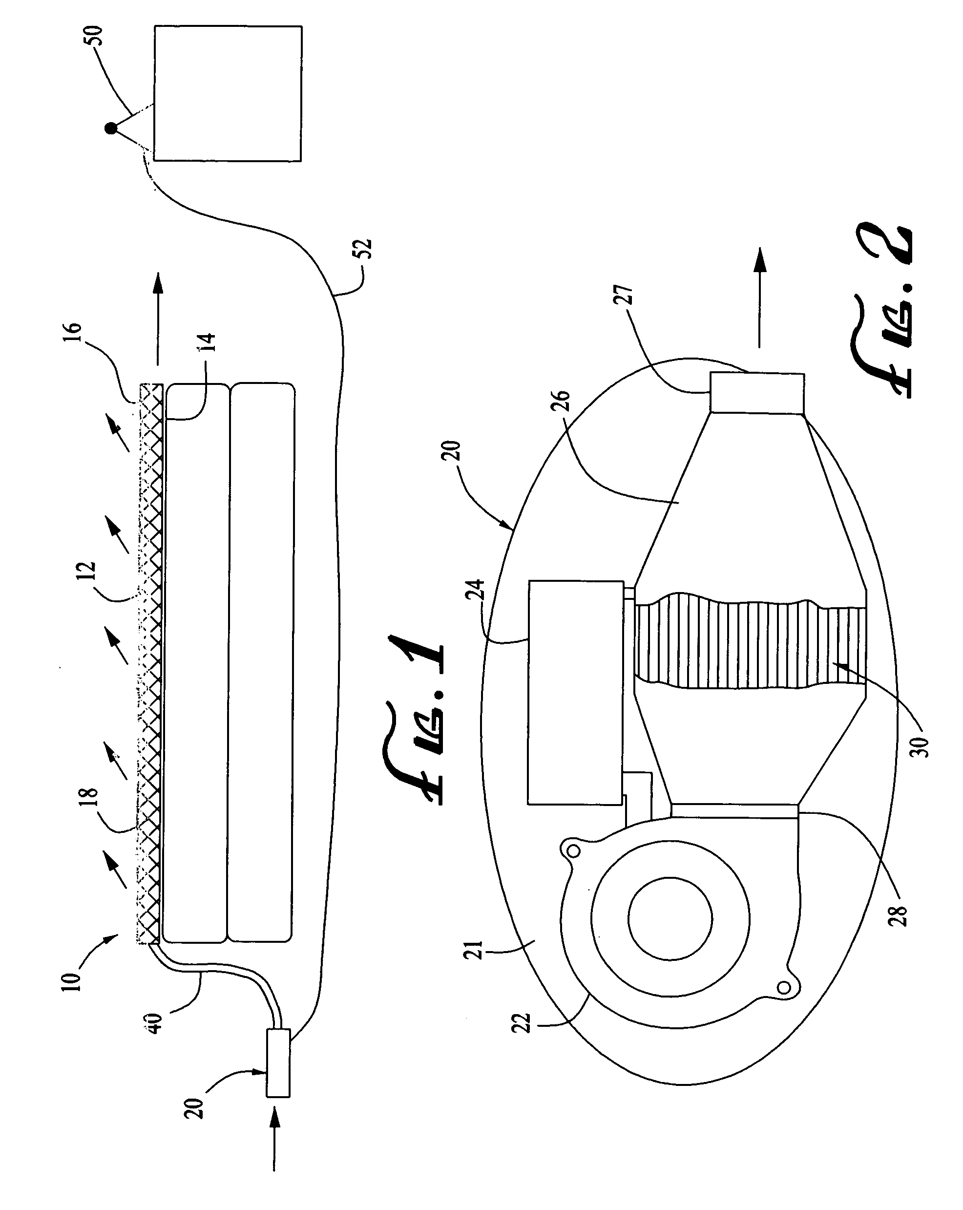Convective cushion with positive coefficient of resistance heating mode