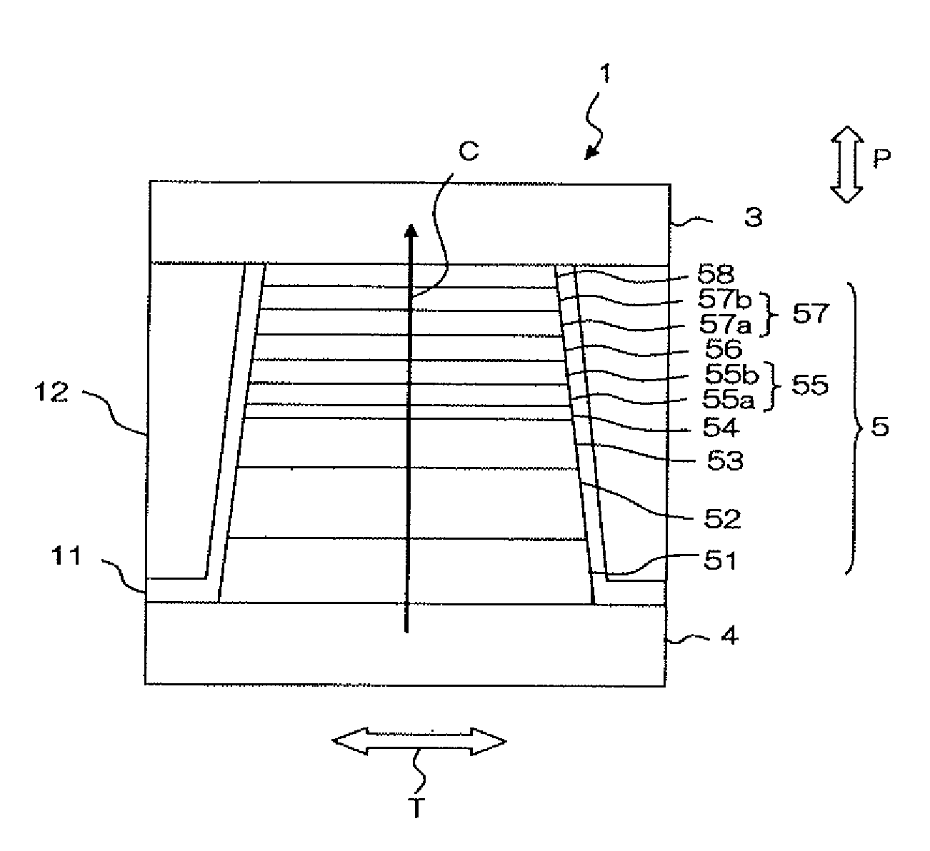 Magneto-resistive effect element provided with GaN spacer layer