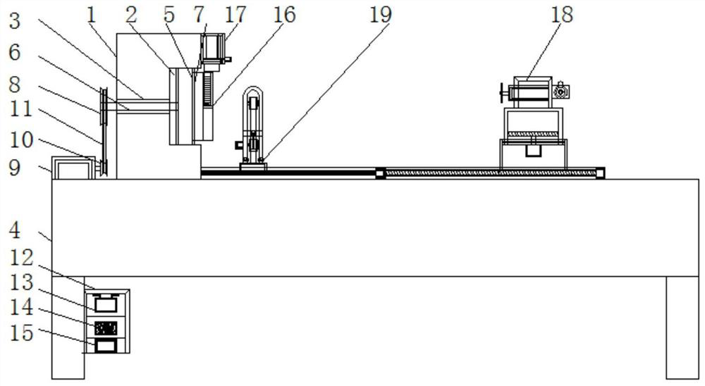 Photoelectric absolute value encoder output shaft accessory machining integrated device