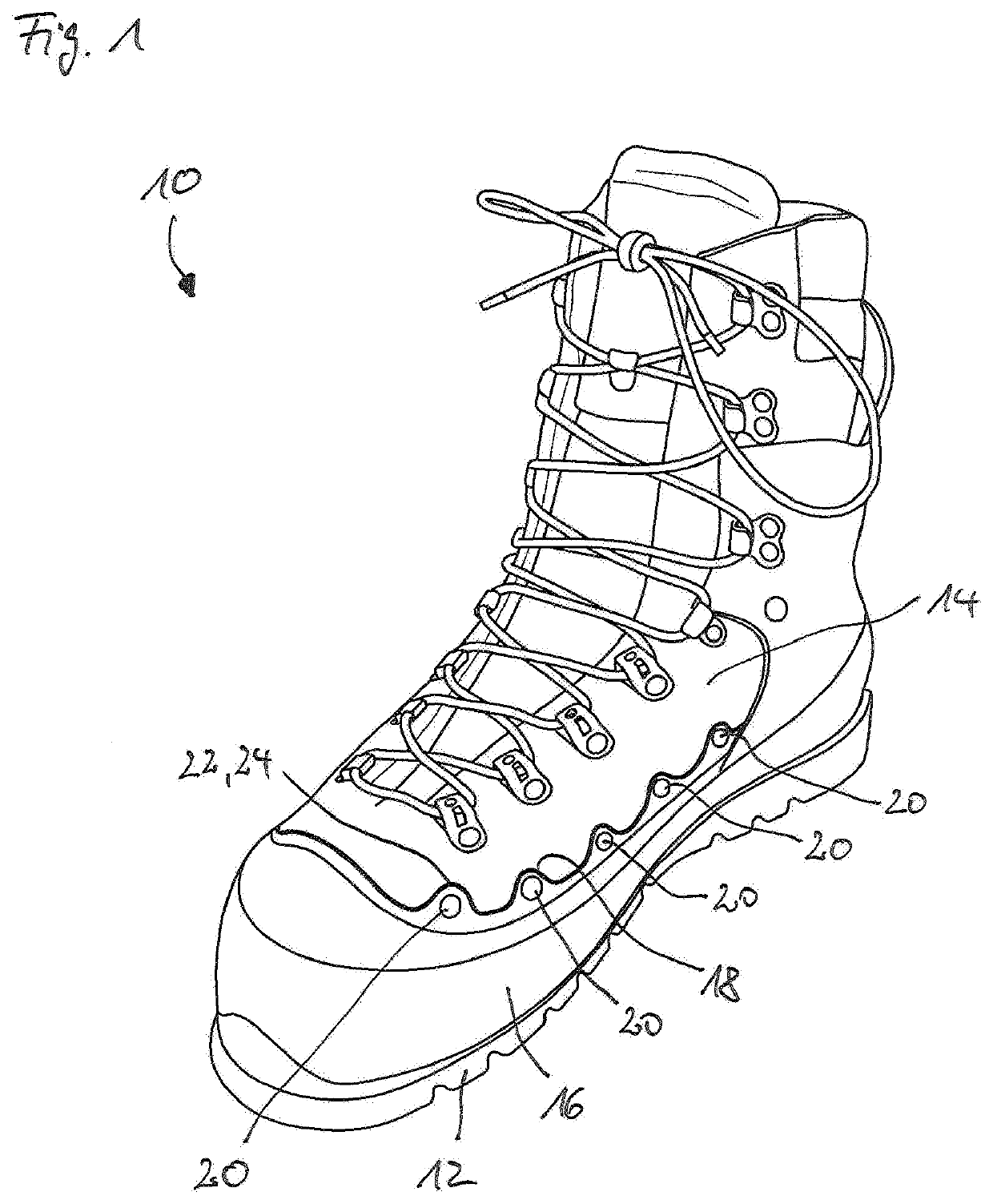 Cut-resistant safety shoe