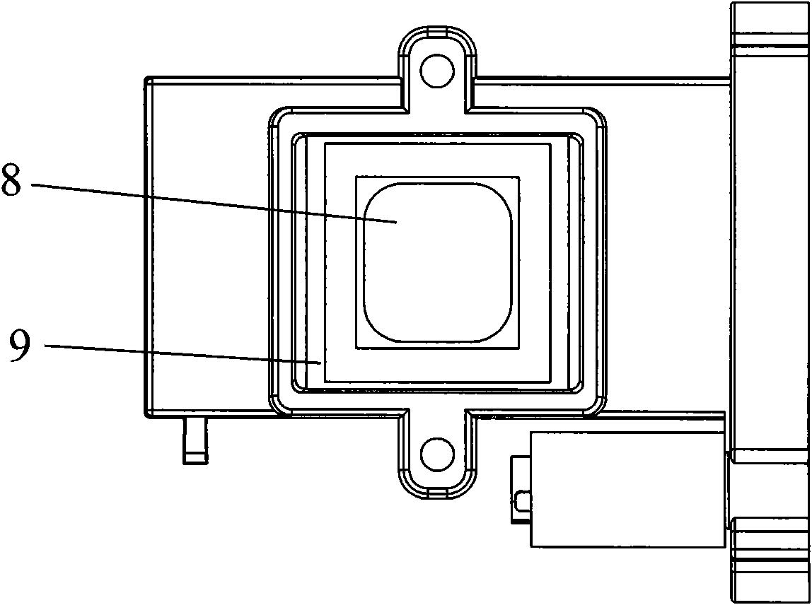 Switching device of optical fiber for imaging sensor