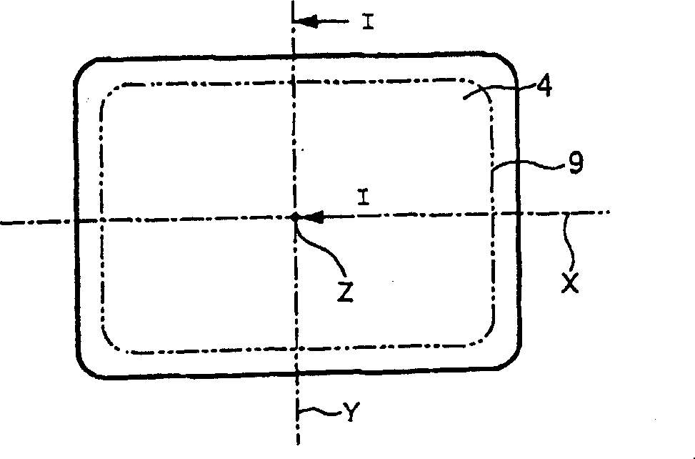 Glass bulb with cathode-ray tube and cathode-ray tube